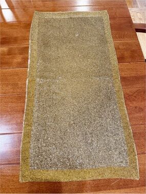 Gold beaded table runner not long